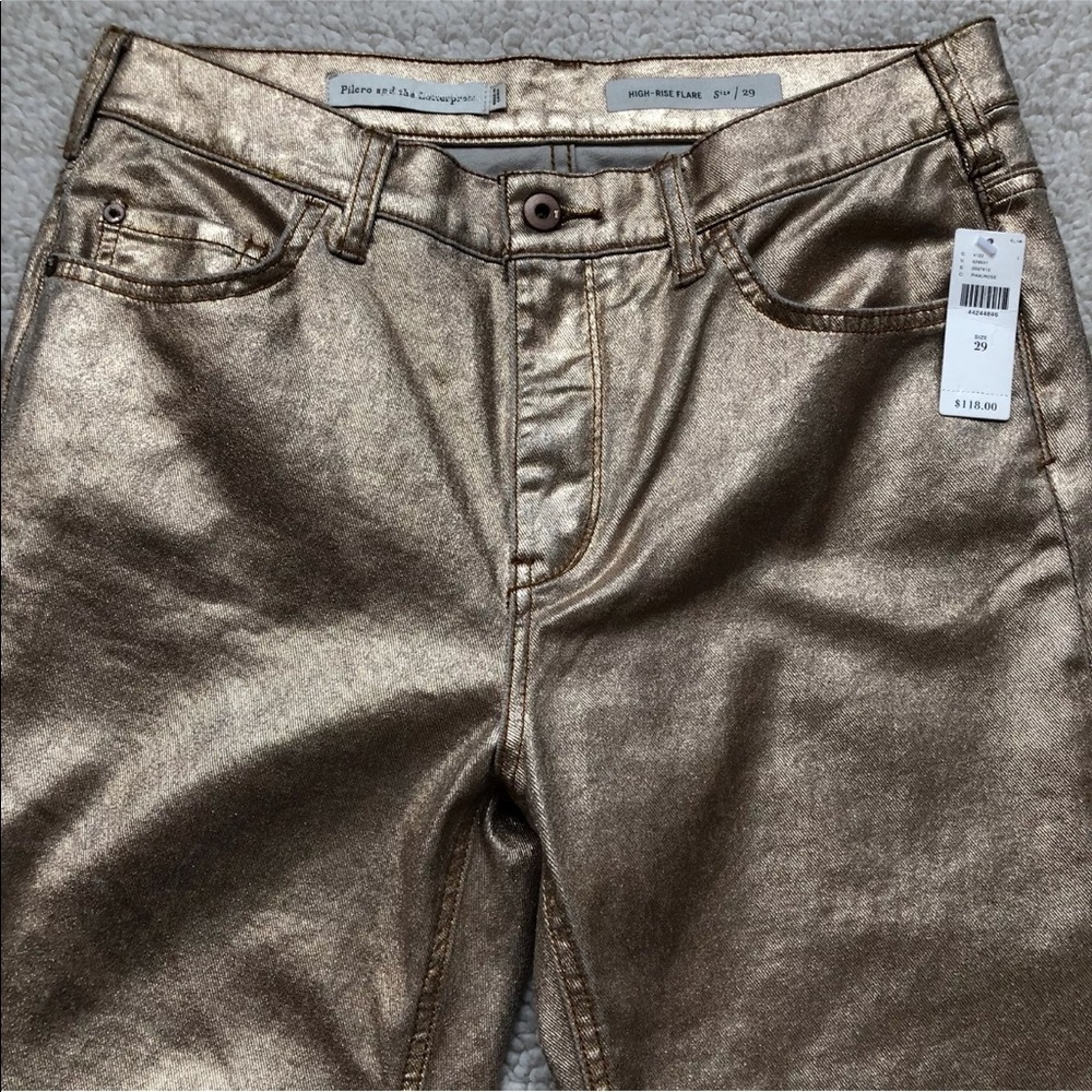 ANTHROPOLOGIE PILCRO Coated High Rise Cropped Jean - Picture 3 of 8